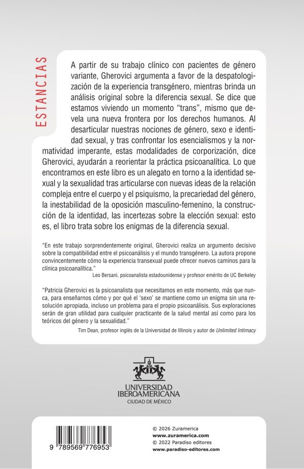 Screenshot Patricia Gherovici - Psicoanálisis transgénero